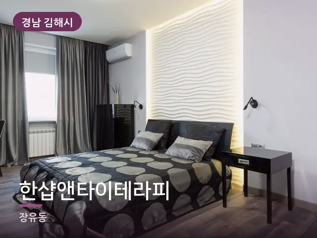 경남 김해시 한샵앤타이테라피 — 호텔 스위트 내부