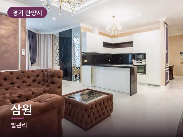 경기 안양시 삼원 — 아파트 실내