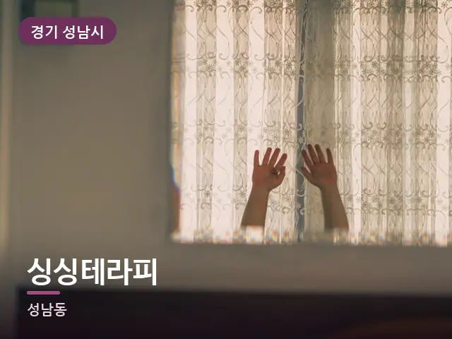 경기 성남시 싱싱테라피 — 아침 빛이 드는 방