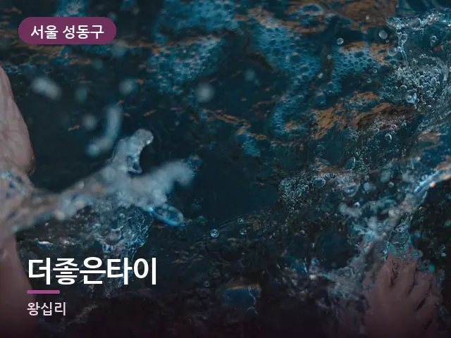 서울 성동구 더좋은타이 — 족욕 대야