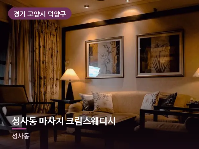 경기 고양시 덕양구 성사동 마사지 크림스웨디시 — 호텔 스위트 내부