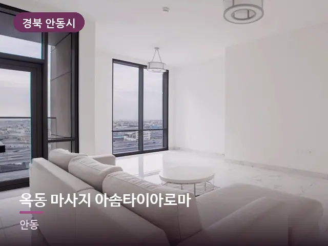 경북 안동시 옥동 마사지 아솜타이아로마 — 아파트 실내