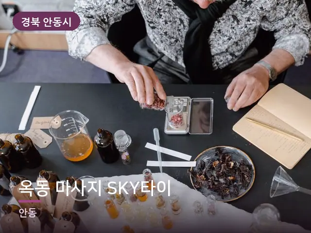 경북 안동시 옥동 마사지 SKY타이 — 아로마 오일 병