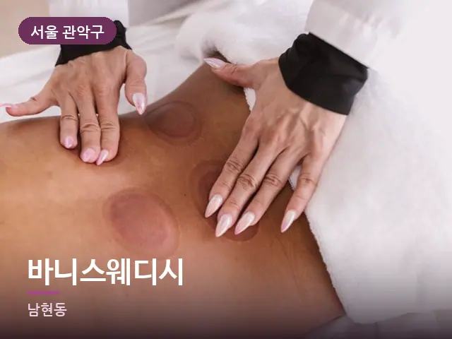 서울 관악구 바니스웨디시 — 등 관리 장면