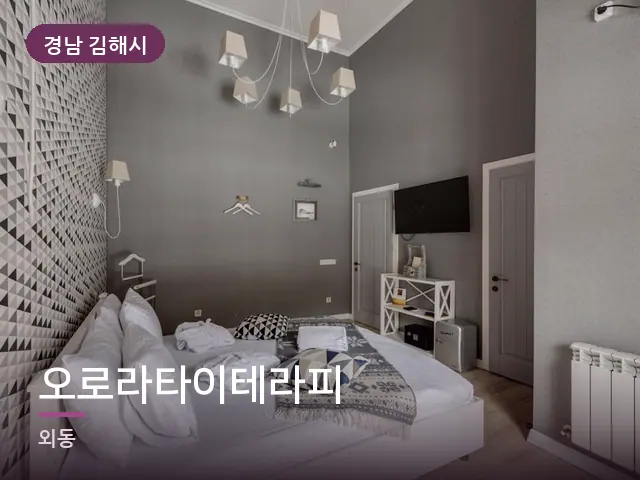 경남 김해시 오로라타이테라피 — 호텔 스위트 내부