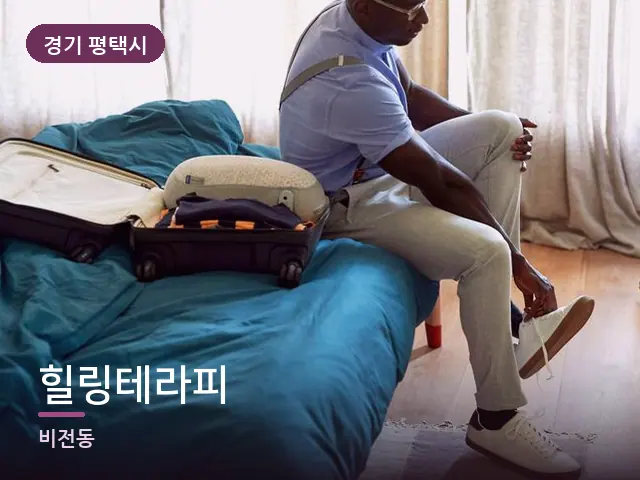 경기 평택시 힐링테라피 — 객실의 여행 가방