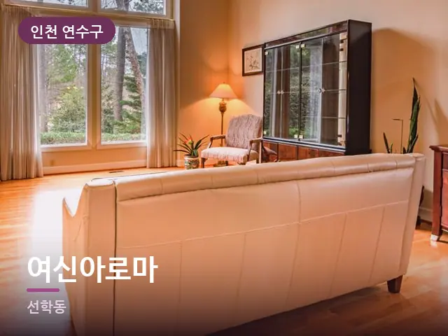 인천 연수구 여신아로마 — 저녁 거실 풍경