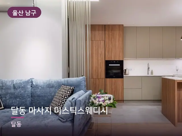 울산 남구 달동 마사지 미스틱스웨디시 — 아파트 실내