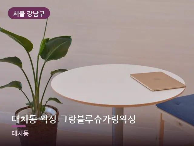 서울 강남구 대치동 왁싱 그랑블루슈가링왁싱 — 오피스텔 실내