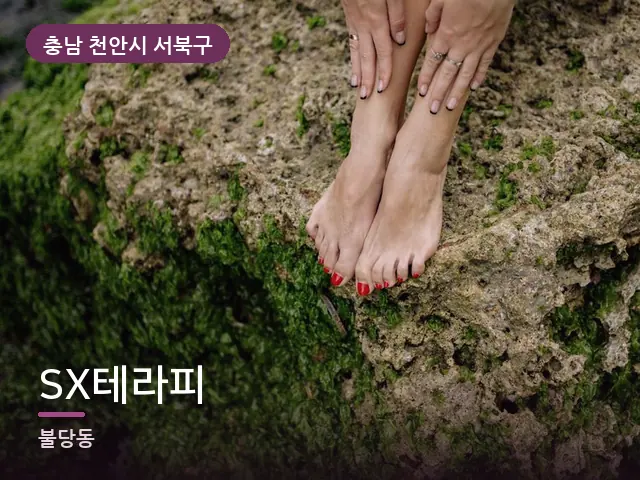 충남 천안시 서북구 SX테라피 — 발 관리 장면