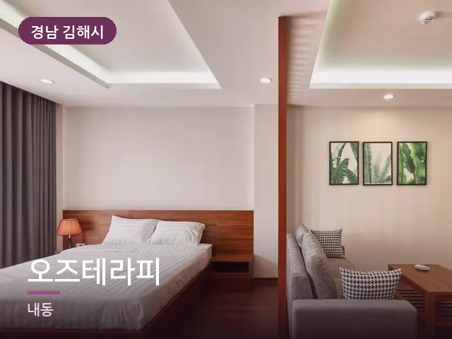 경남 김해시 오즈테라피 — 호텔 스위트 내부