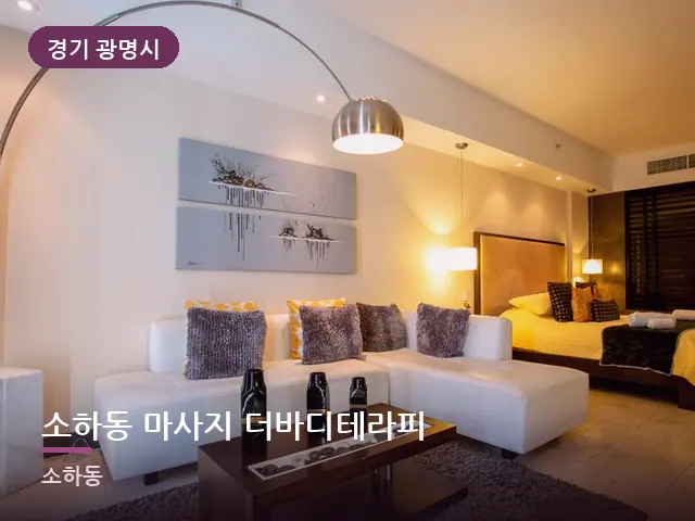 경기 광명시 소하동 마사지 더바디테라피 — 호텔 스위트 내부