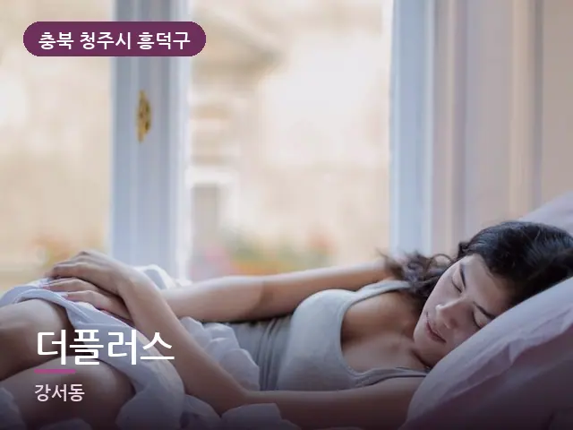 충북 청주시 흥덕구 더플러스 — 흰 베개
